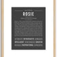 Rosie | Name Art Print