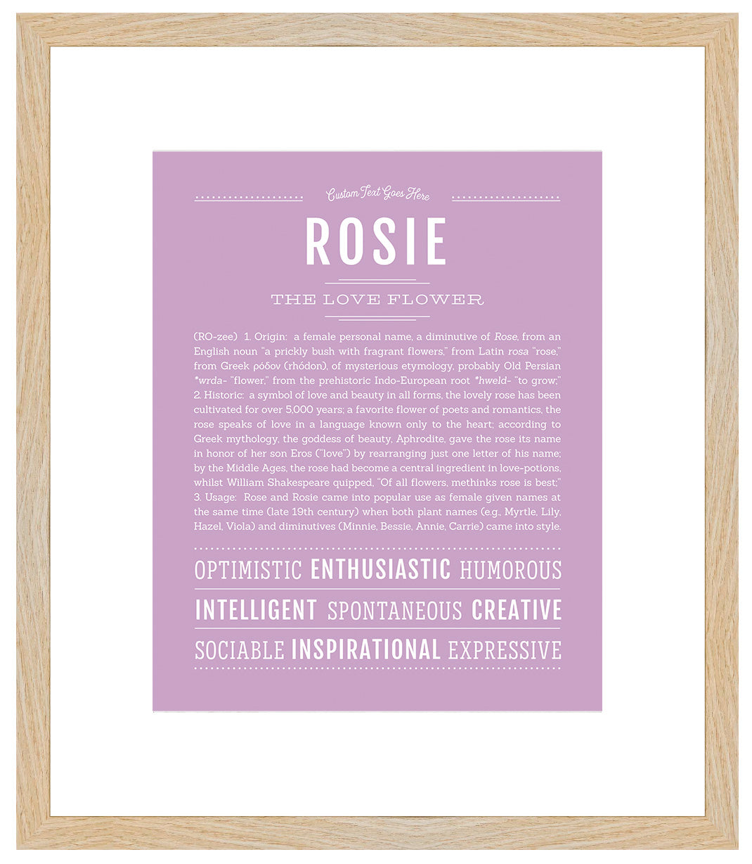 Rosie | Name Art Print