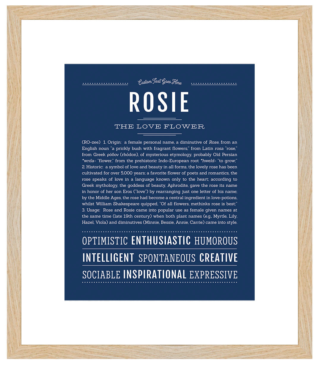 Rosie | Name Art Print