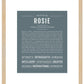 Rosie | Name Art Print