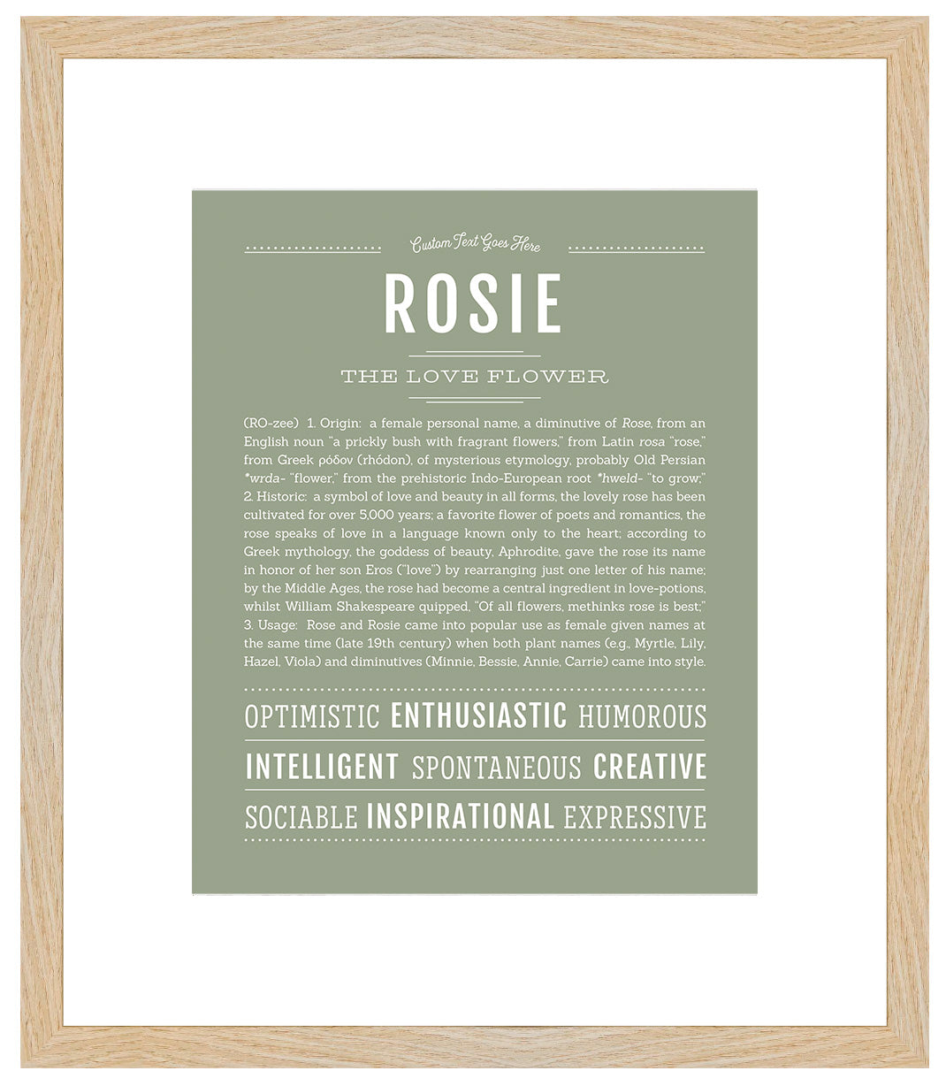 Rosie | Name Art Print