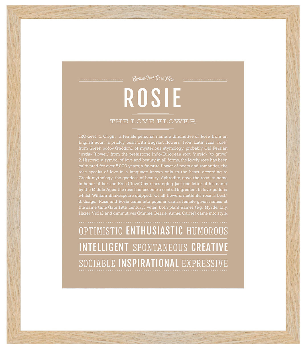 Rosie | Name Art Print