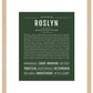 Roslyn | Name Art Print