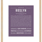 Roslyn | Name Art Print