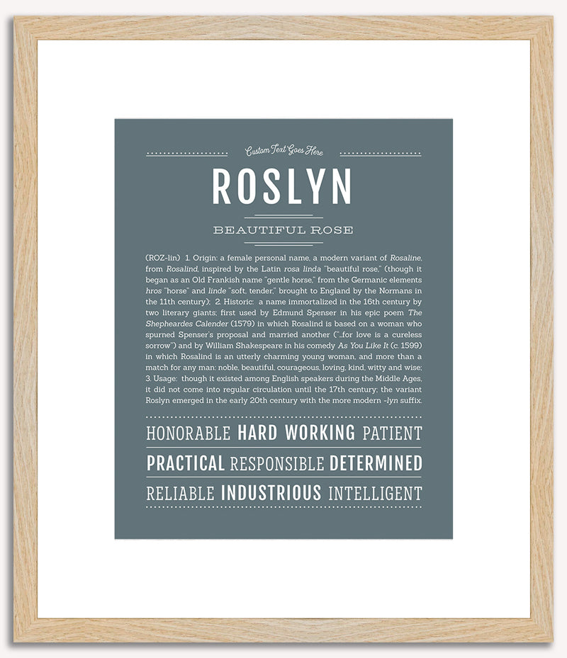 Roslyn | Name Art Print