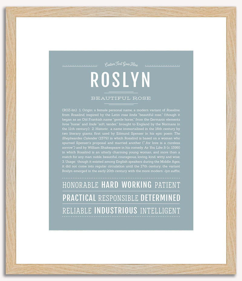 Roslyn | Name Art Print