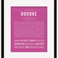Frame Options | Dark Pink | Black Frame, Matted