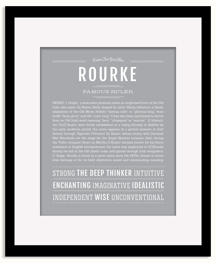 Frame Options | Light Gray | Black Frame, Matted