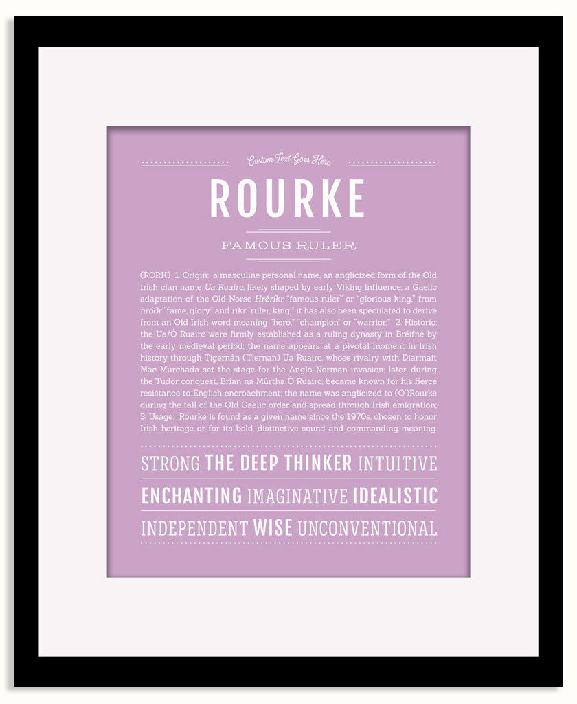 Frame Options | Lilac | Black Frame, Matted