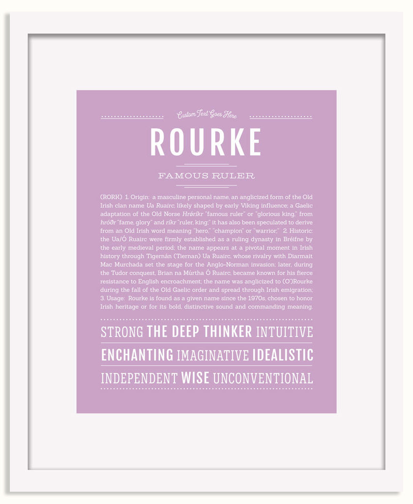 Frame Options | Lilac | White Frame, Matted