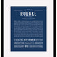 Frame Options | Midnight Blue | Black Frame, Matted