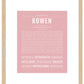 Rowen (female) | Name Art Print