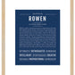 Rowen (male) | Name Art Print