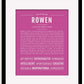 Frame Options | Dark Pink | Black Frame, Matted