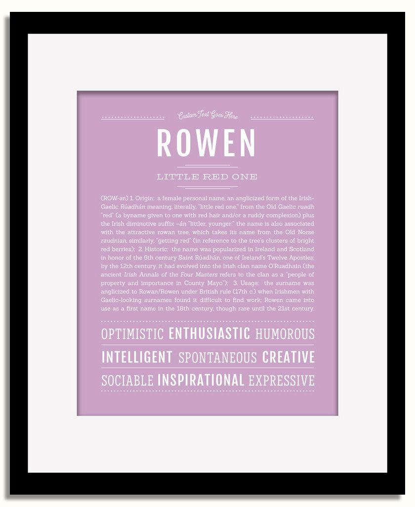 Frame Options | Lilac | Black Frame, Matted