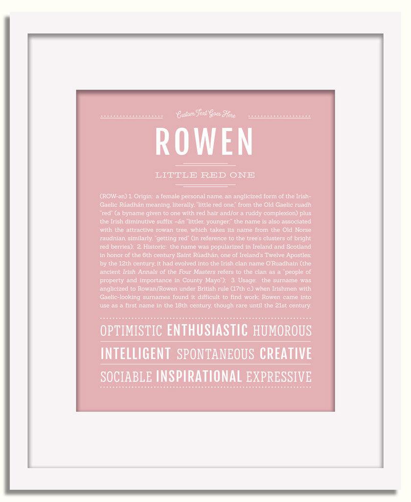 Frame Options | Dusty Rose | White Frame, Matted