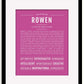 Frame Options | Dark Pink | Black Frame, Matted