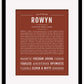 Rowyn | Name Art Print