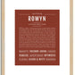 Rowyn | Name Art Print