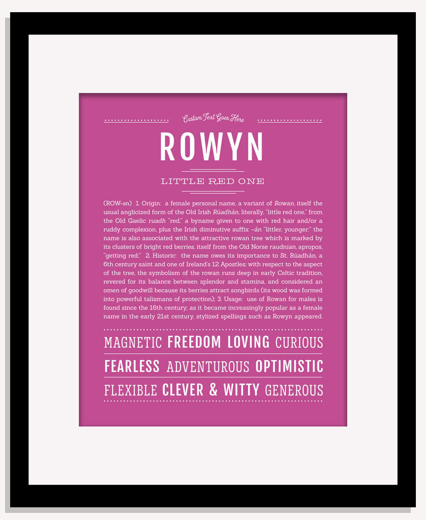 Rowyn | Name Art Print