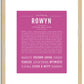 Rowyn | Name Art Print