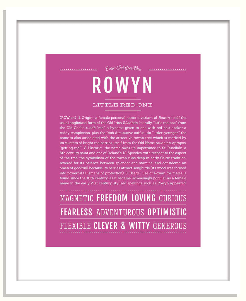 Rowyn | Name Art Print