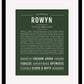 Rowyn | Name Art Print