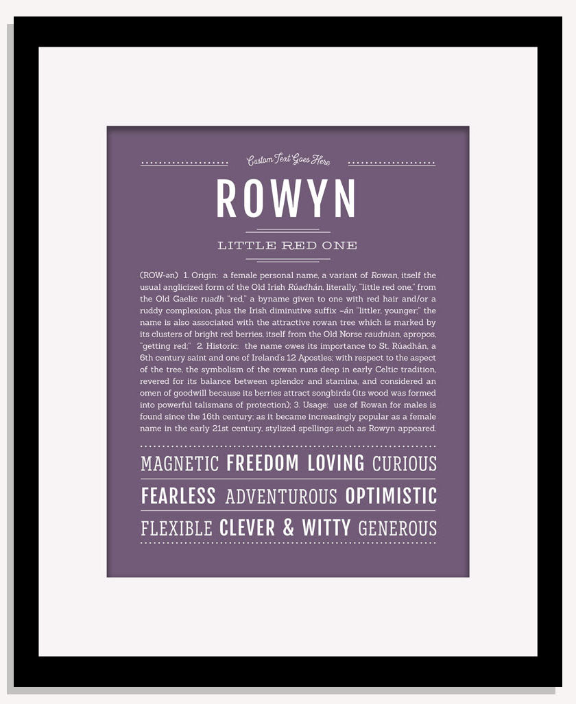 Rowyn | Name Art Print