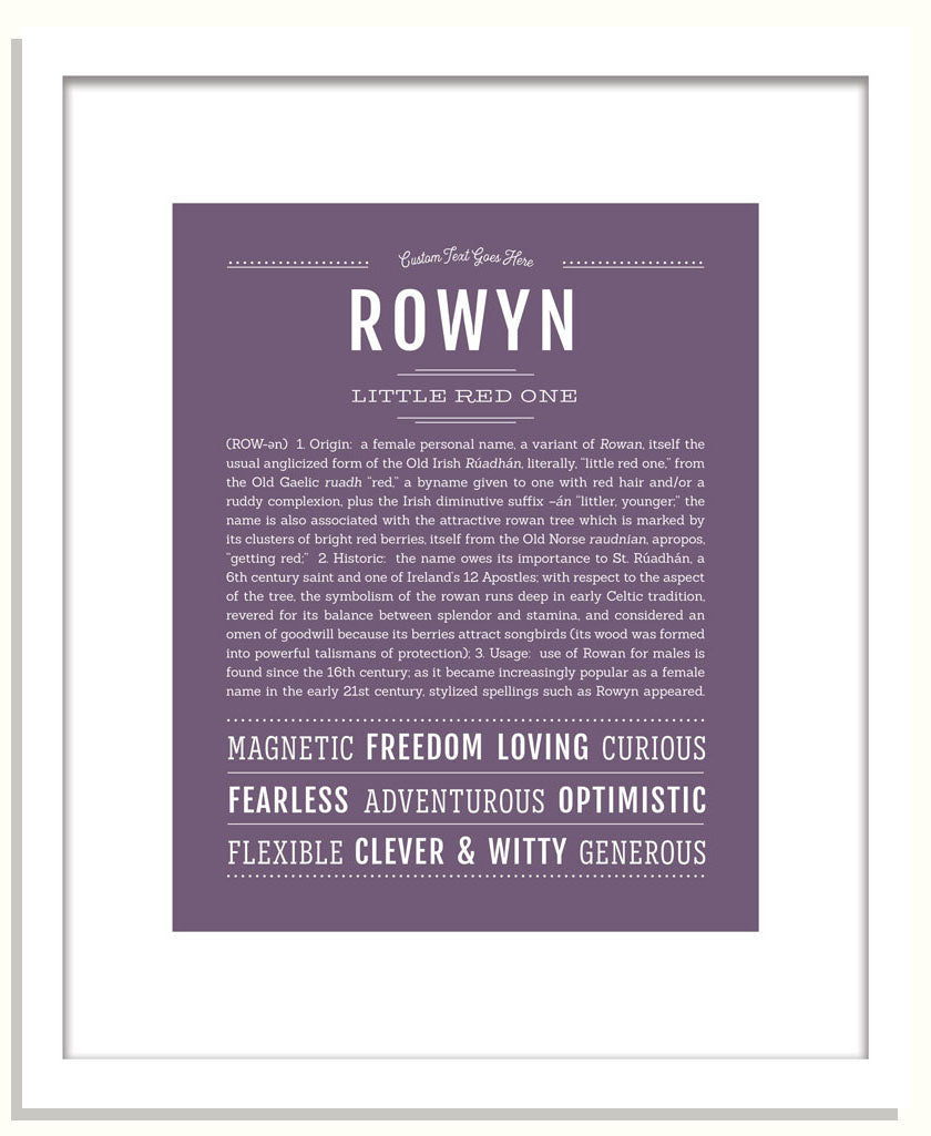 Rowyn | Name Art Print