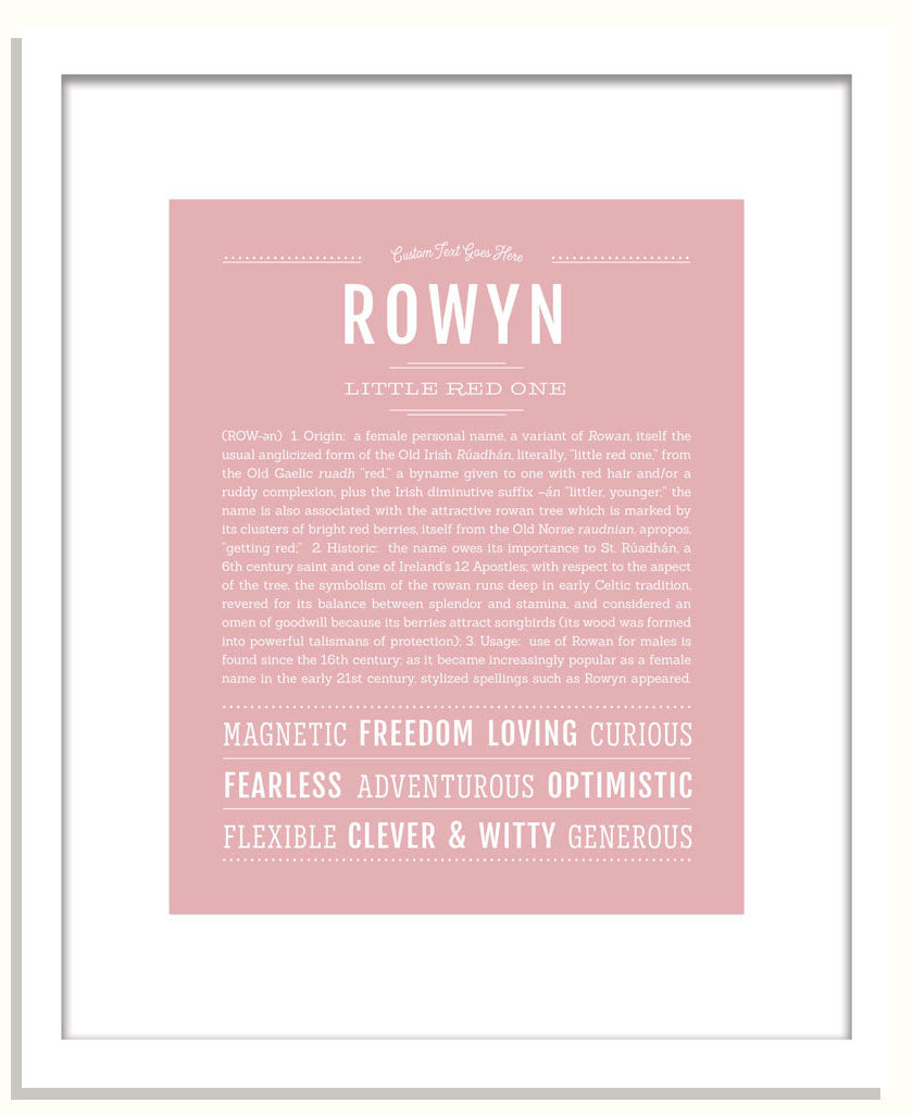 Rowyn | Name Art Print