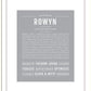 Rowyn | Name Art Print
