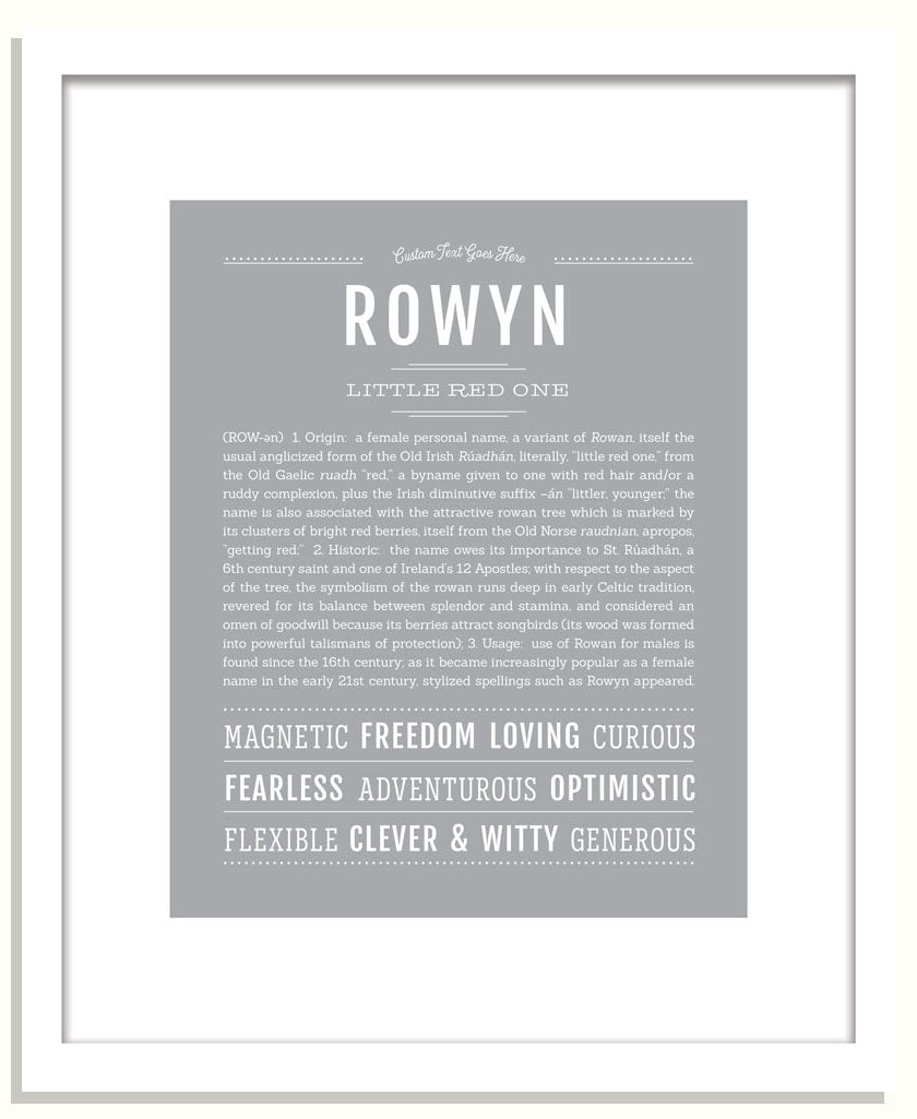 Rowyn | Name Art Print
