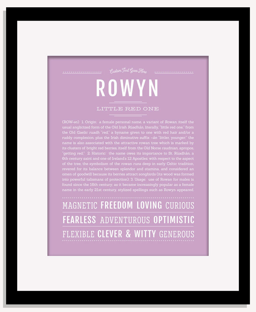 Rowyn | Name Art Print