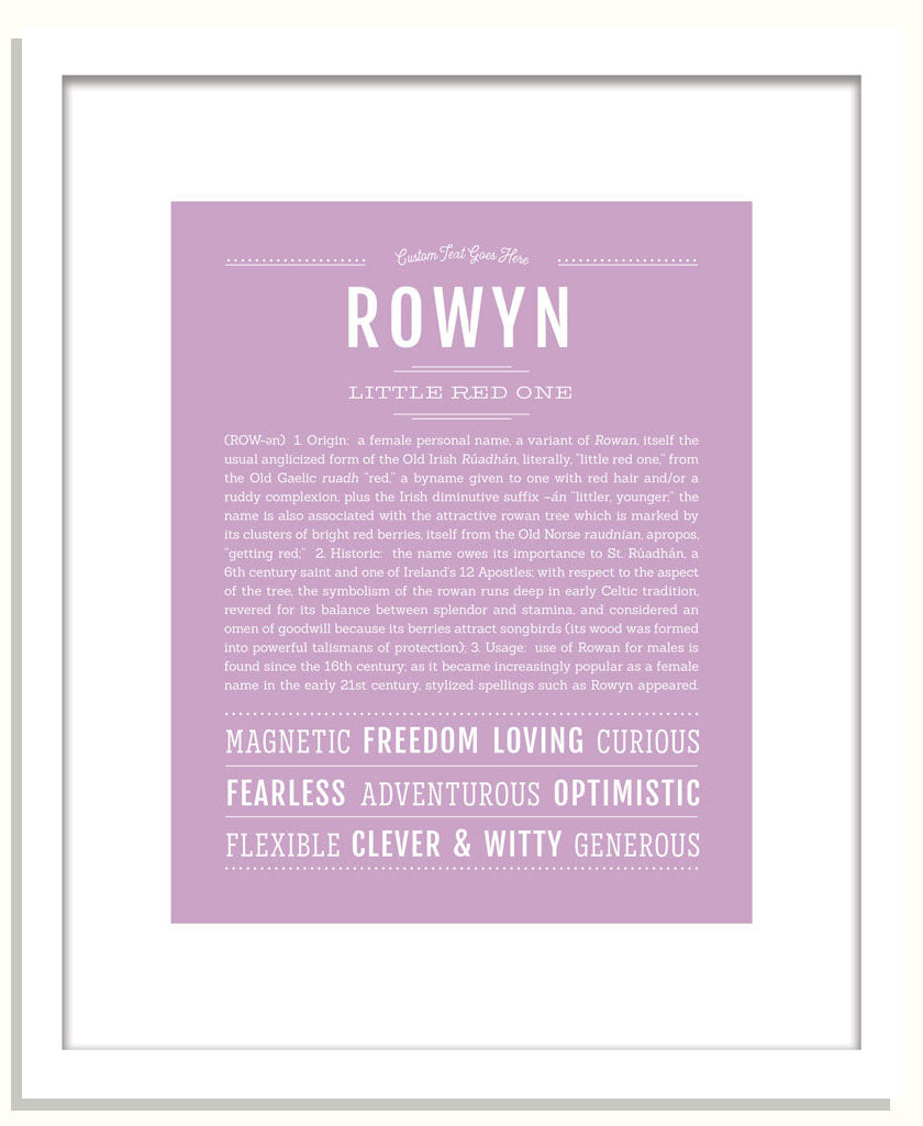 Rowyn | Name Art Print