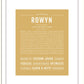 Rowyn | Name Art Print