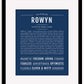 Rowyn | Name Art Print