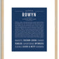 Rowyn | Name Art Print