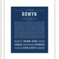 Rowyn | Name Art Print