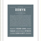 Rowyn | Name Art Print