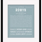 Rowyn | Name Art Print