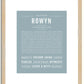 Rowyn | Name Art Print