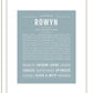 Rowyn | Name Art Print