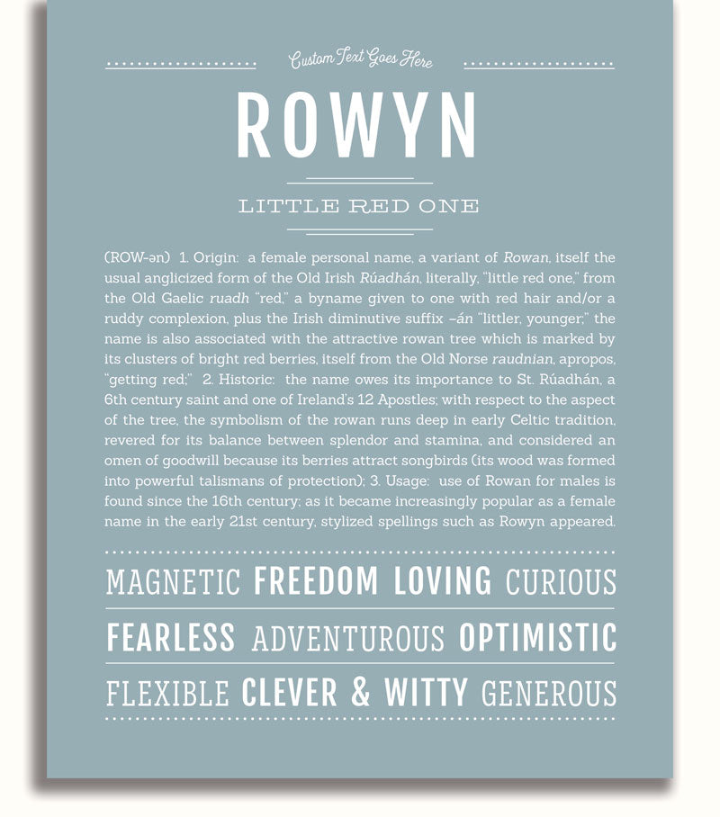 Frame Options | Powder Blue | White Frame, Matted