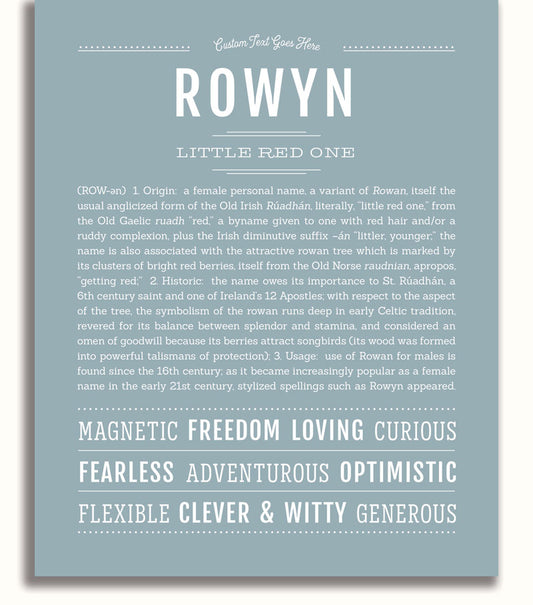 Frame Options | Powder Blue | White Frame, Matted