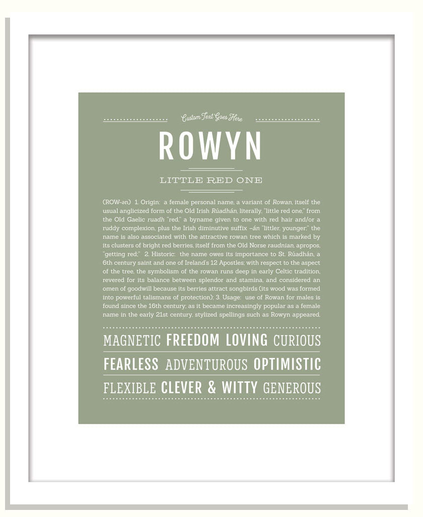 Rowyn | Name Art Print