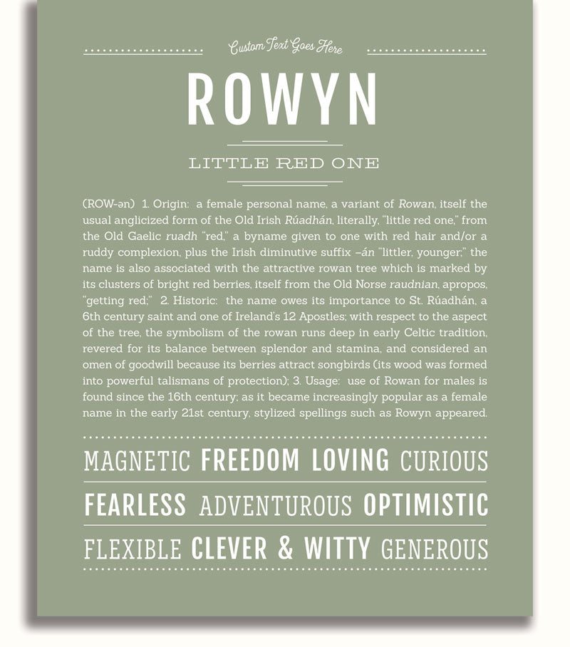 Frame Options | Sage | White Frame, Matted