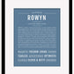 Rowyn | Name Art Print