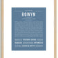 Rowyn | Name Art Print