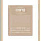 Rowyn | Name Art Print