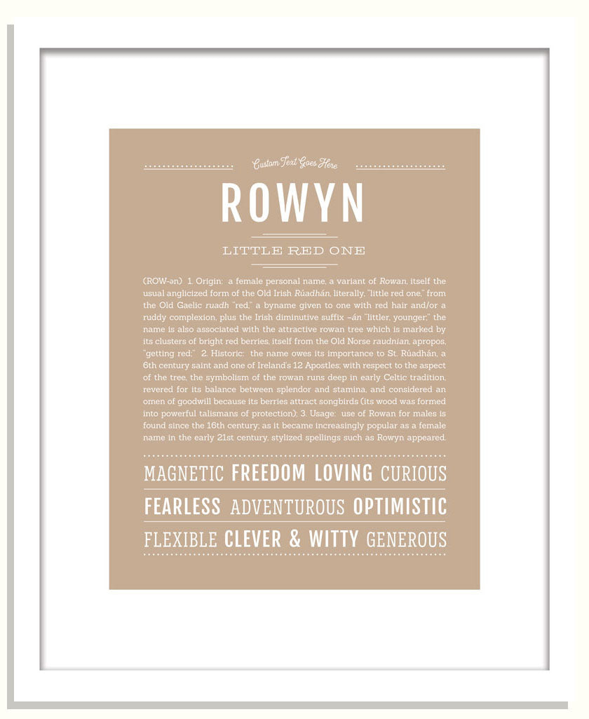 Rowyn | Name Art Print